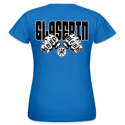 Frauen T-Shirt "Glaserin" (beidseitig bedruckt) Royalblau Frauen T-Shirt