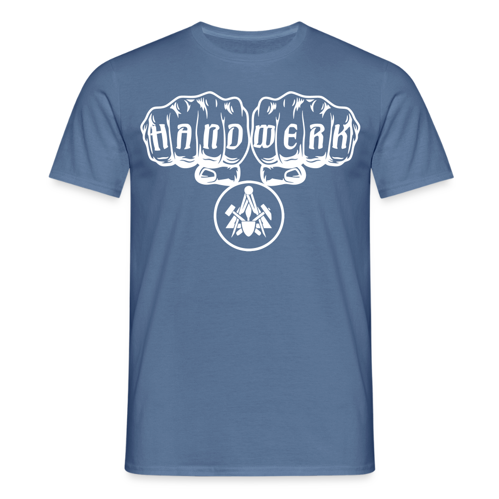 Unisex T-Shirt "Maurer" Taubenblau Männer T-Shirt