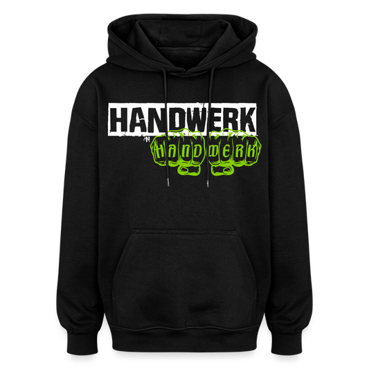 Oversized Unisex Hoodie "Handwerk" Schwarz Oversized Unisex Hoodie