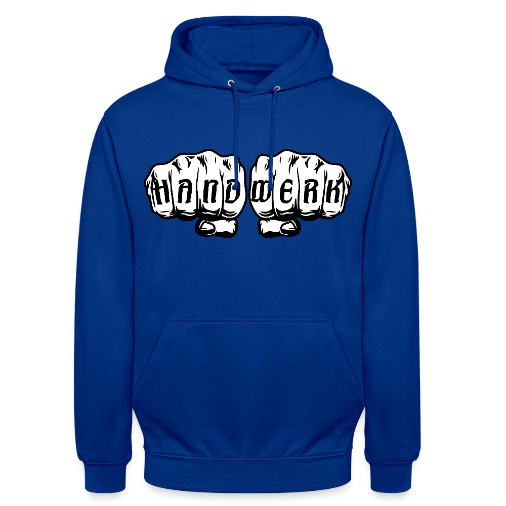 Unisex Hoodie "Handwerk" Royalblau Unisex Hoodie