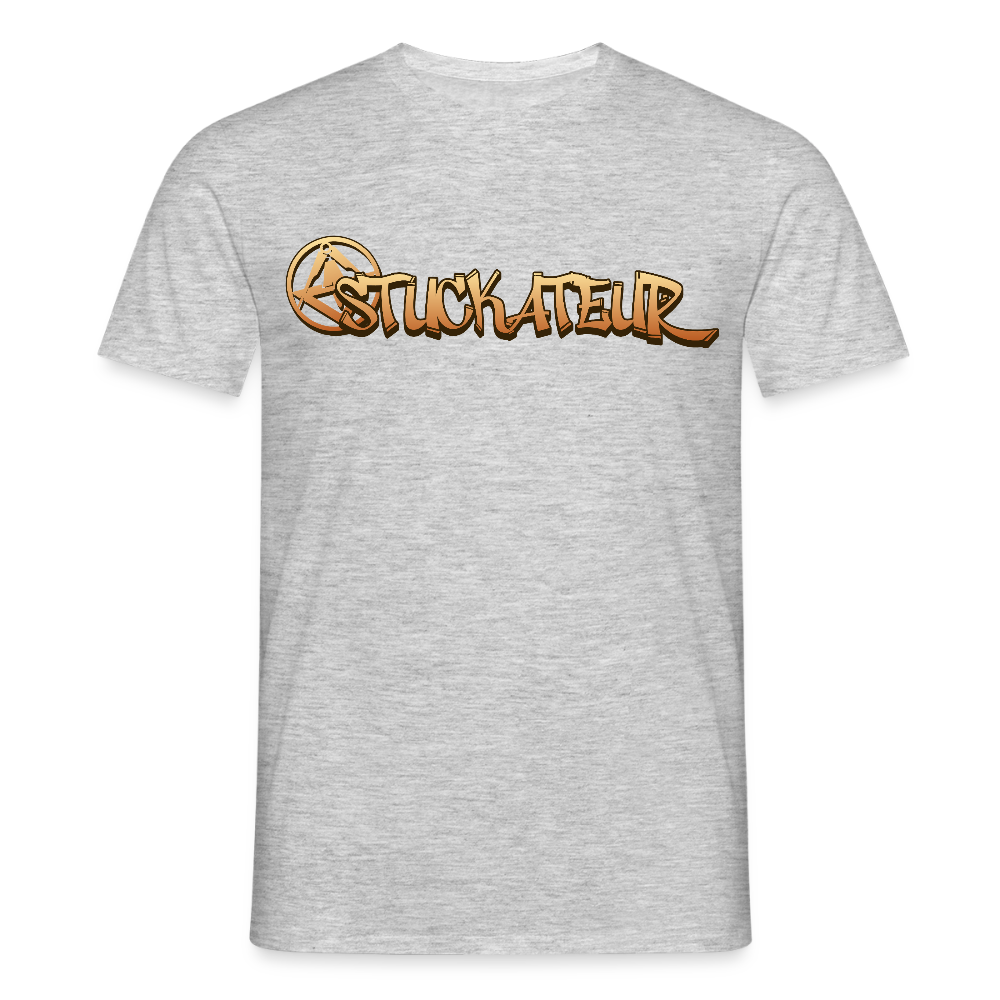 Unisex T-Shirt "Stuckateur" Grau meliert Männer T-Shirt