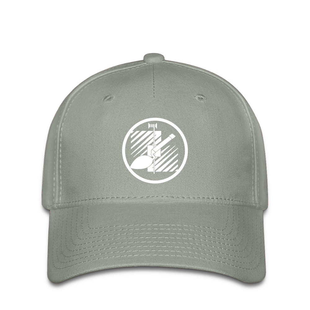 Flexfit Cap "Fliesenleger" Grüngrau Flexfit Cap