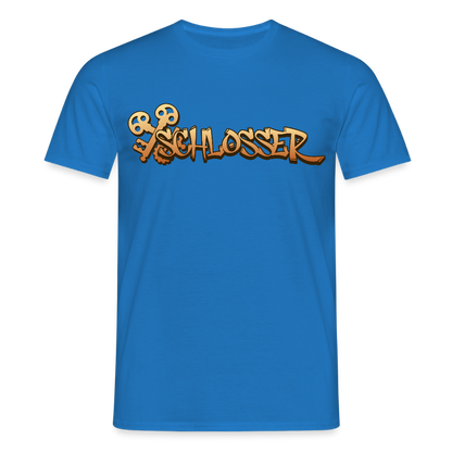 Unisex T-Shirt "Schlosser" Royalblau Männer T-Shirt