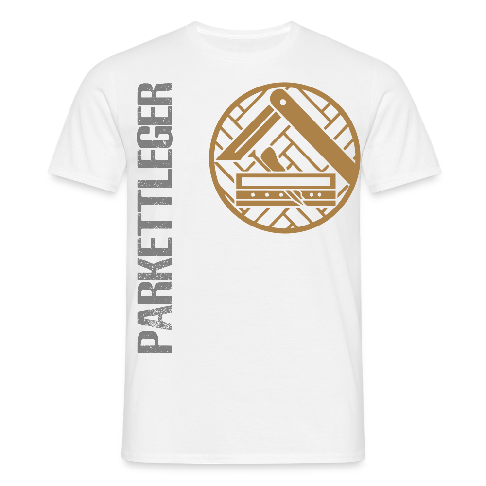 Unisex T-Shirt "Parkettleger" Weiß Männer T-Shirt