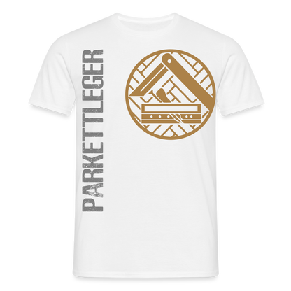 Unisex T-Shirt "Parkettleger" Weiß Männer T-Shirt