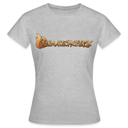 Frauen T-Shirt "Klimatechnikerin" Grau meliert Frauen T-Shirt