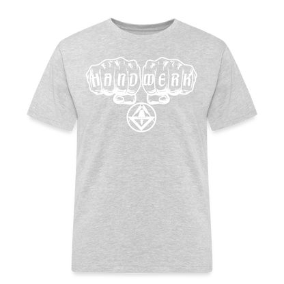 Männer Workwear T-Shirt "Stuckateur" Grau meliert Männer Workwear T-Shirt