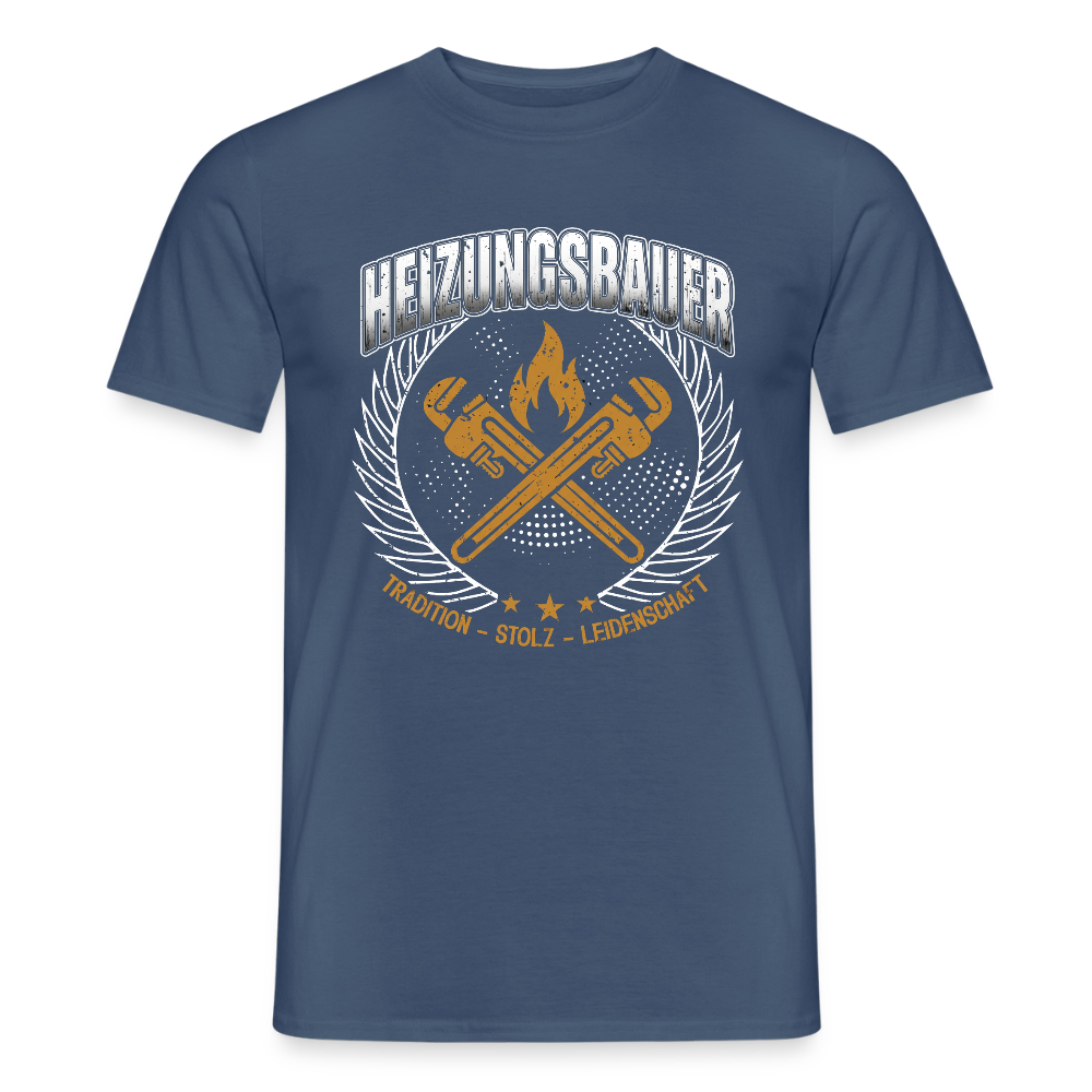 Unisex Heizungsbauer T-Shirt von Spreadconnect, mit traditionellem Design, in angenehmer Baumwollqualität, für Männer.