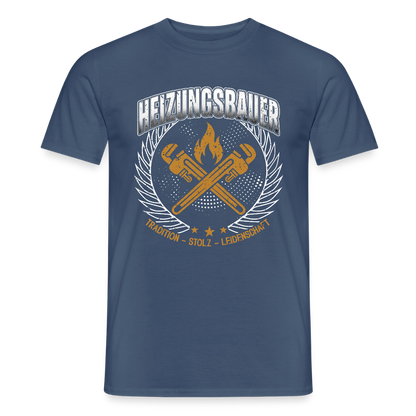 Unisex Heizungsbauer T-Shirt von Spreadconnect, mit traditionellem Design, in angenehmer Baumwollqualität, für Männer.