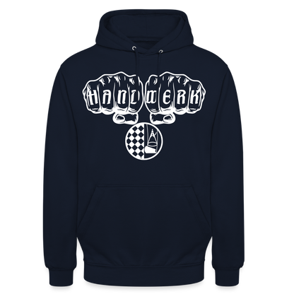 Unisex Hoodie "Bodenleger" Navy Unisex Hoodie