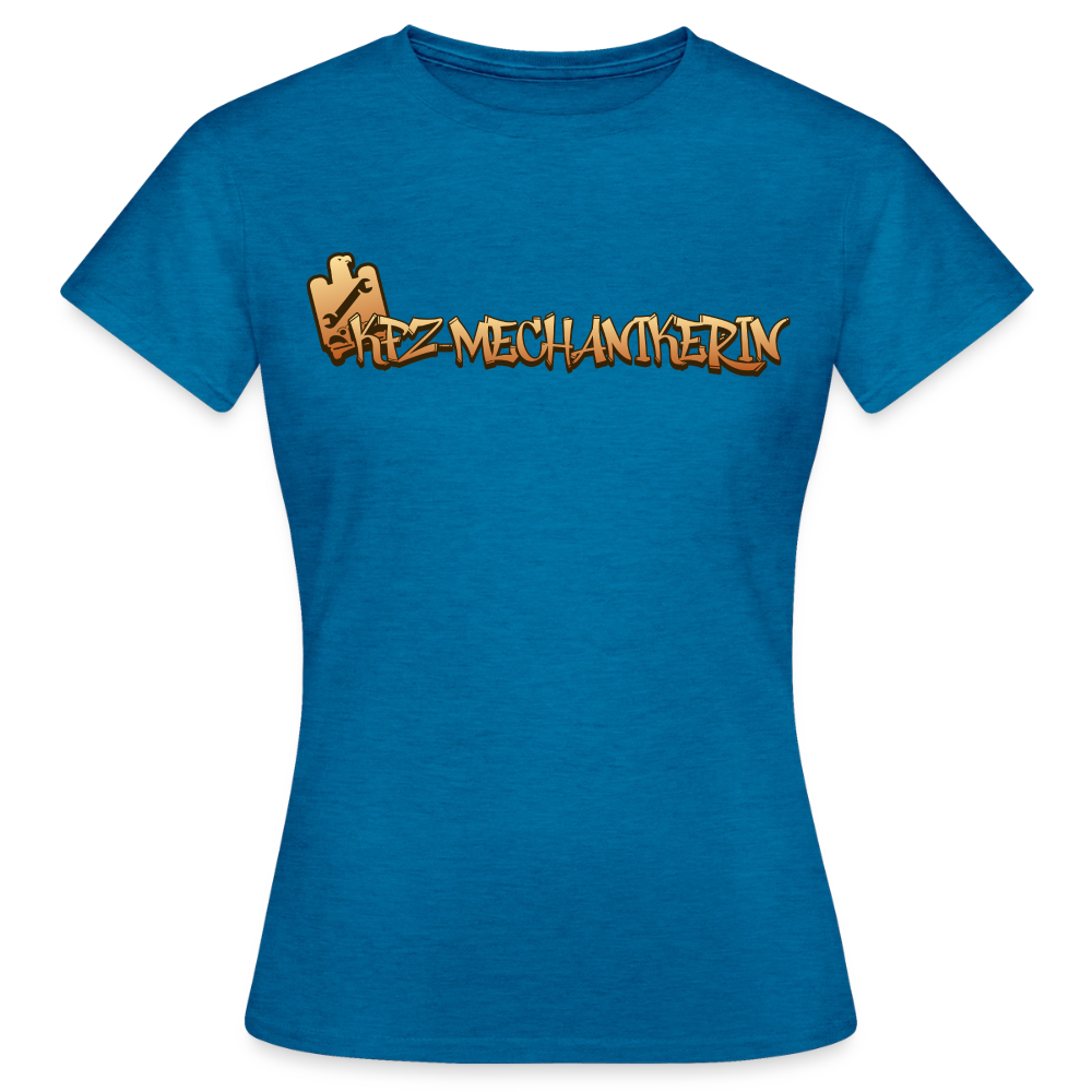 Frauen T-Shirt "KFZ-Mechanikerin"-Street Antikblaues Saphir meliert Frauen T-Shirt {{ color }}