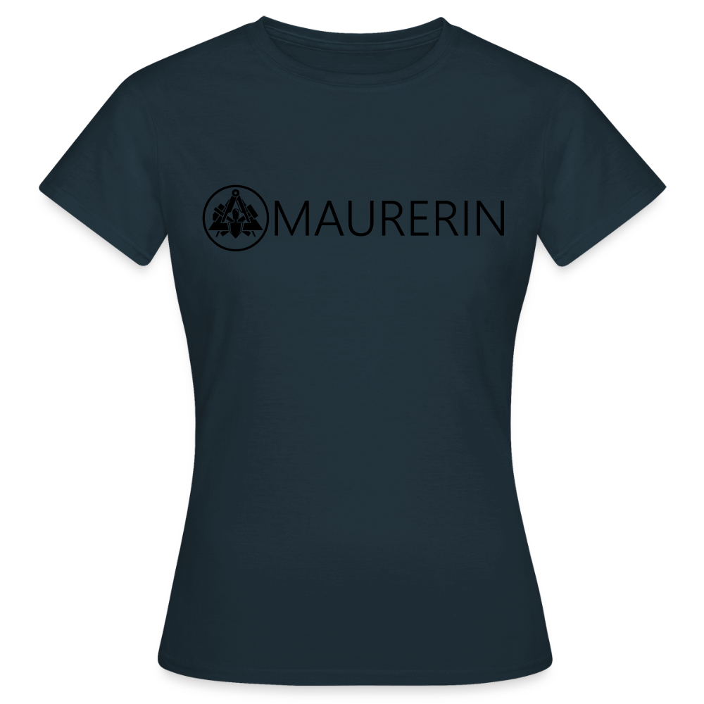 Frauen T-Shirt "Maurerin" Navy Frauen T-Shirt