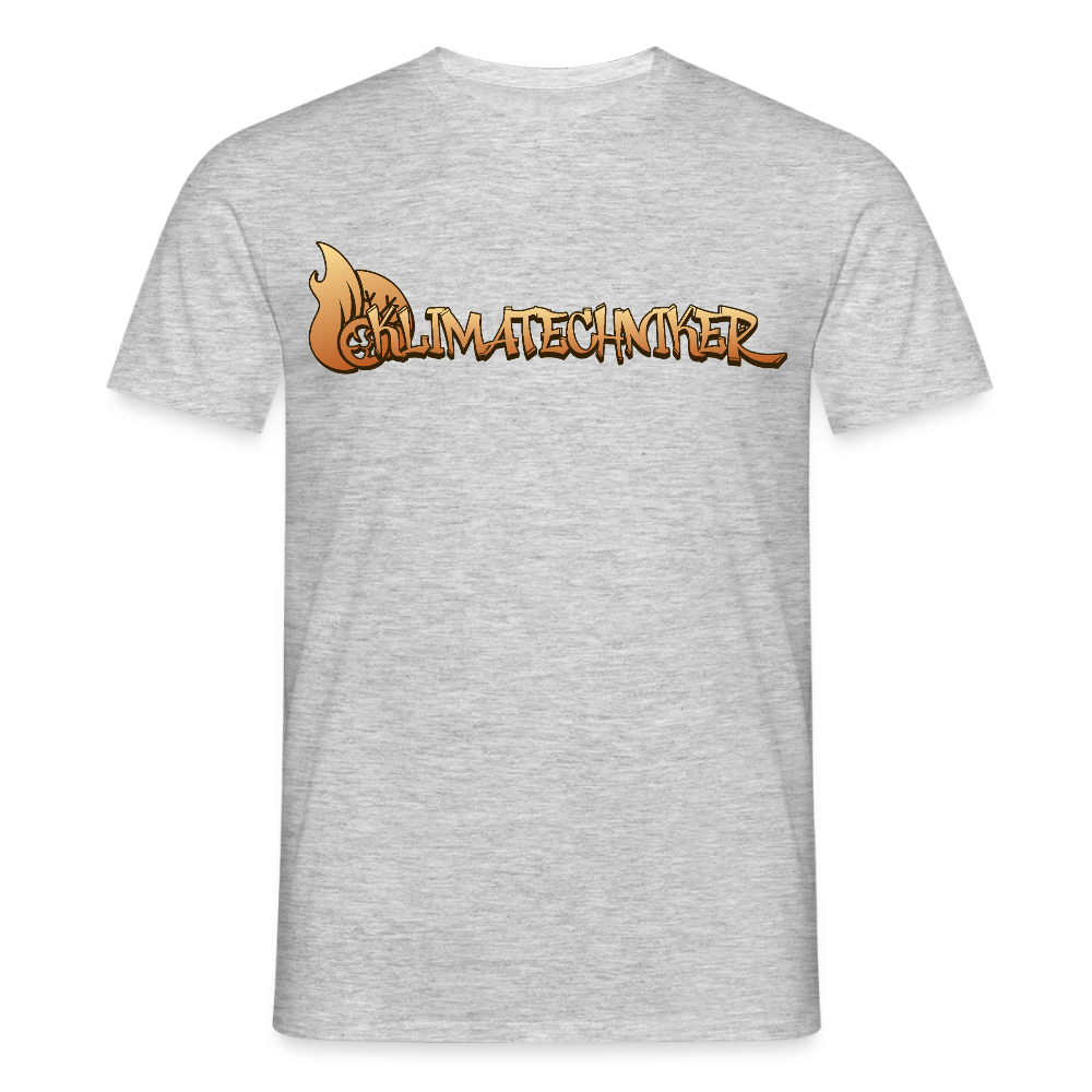 Unisex T-Shirt "Klimatechniker" Grau meliert Männer T-Shirt
