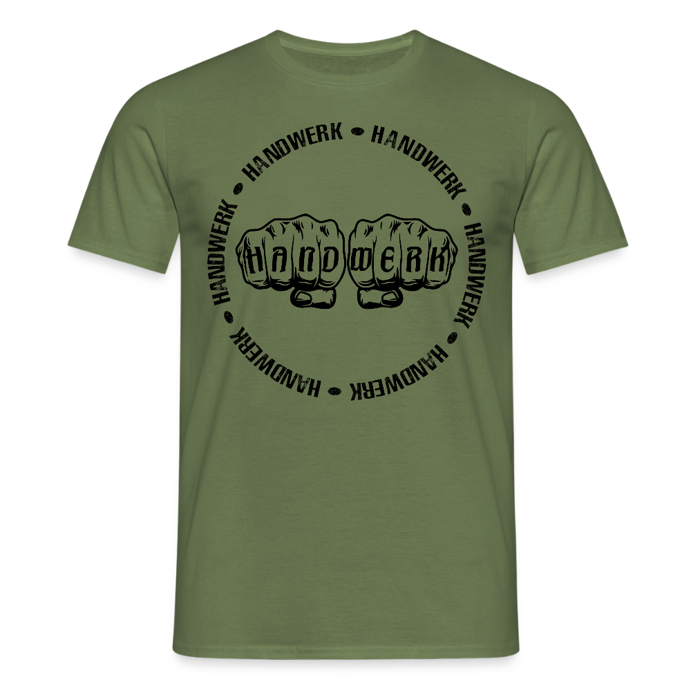 Unisex T-Shirt "Handwerk-Handwerk" Militärgrün Männer T-Shirt
