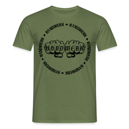 Unisex T-Shirt "Handwerk-Handwerk" Militärgrün Männer T-Shirt