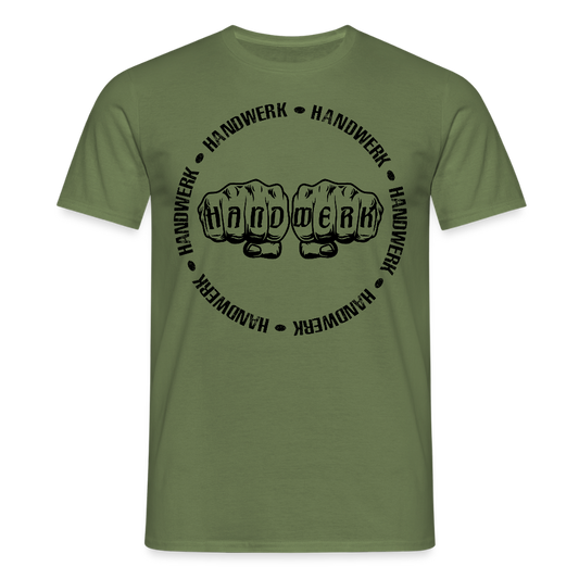 Unisex T-Shirt "Handwerk-Handwerk" Militärgrün Männer T-Shirt