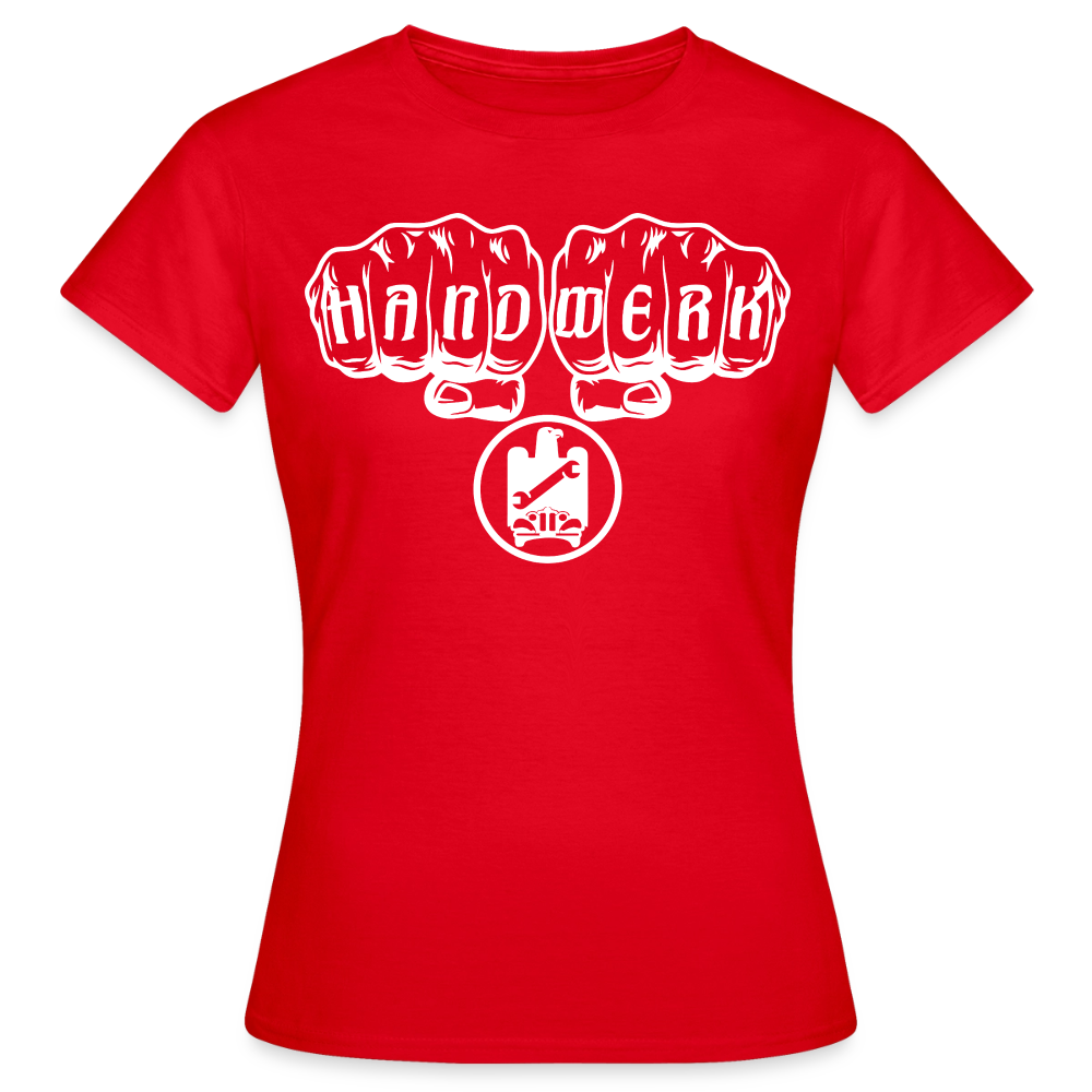 Frauen T-Shirt "KFZ-Mechaniker"-Handwerk Rot Frauen T-Shirt {{ color }}