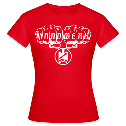 Frauen T-Shirt "KFZ-Mechaniker"-Handwerk Rot Frauen T-Shirt {{ color }}