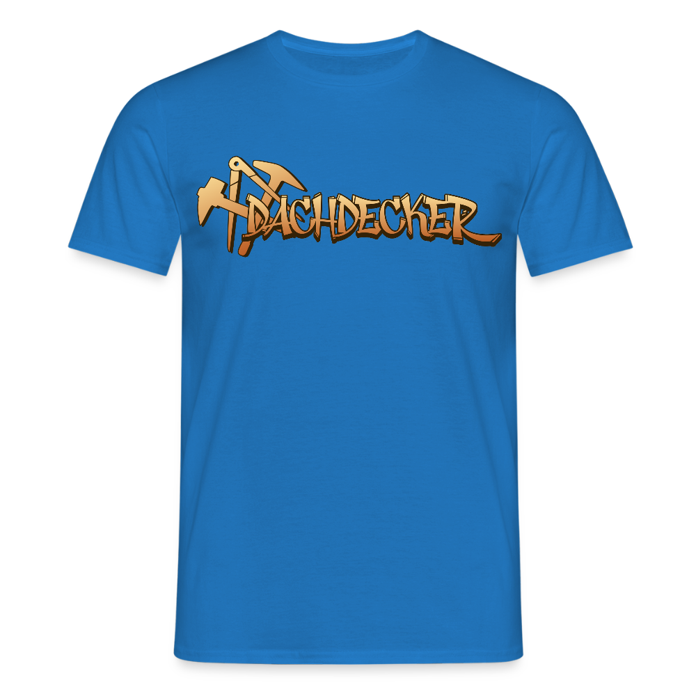 Unisex T-Shirt "Dachdecker" Royalblau Männer T-Shirt