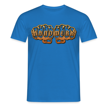 Unisex T-Shirt "Handwerk" Royalblau Männer T-Shirt