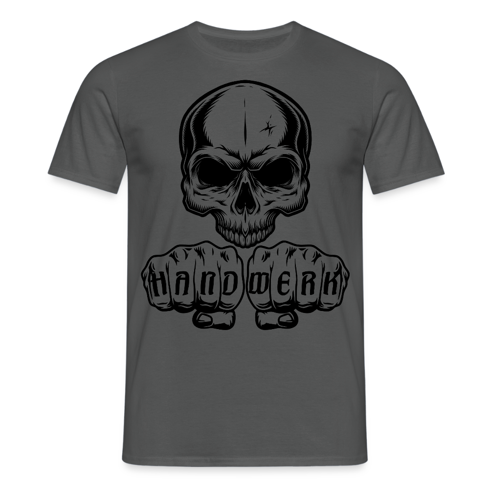 Unisex T-Shirt "Skull-Handwerk" Anthrazit Männer T-Shirt