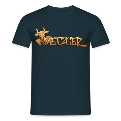 Unisex T-Shirt "Metzger" Navy Männer T-Shirt