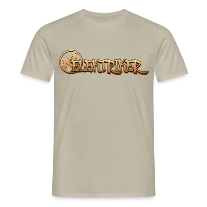 Unisex T-Shirt "Elektriker" Sandbeige Männer T-Shirt