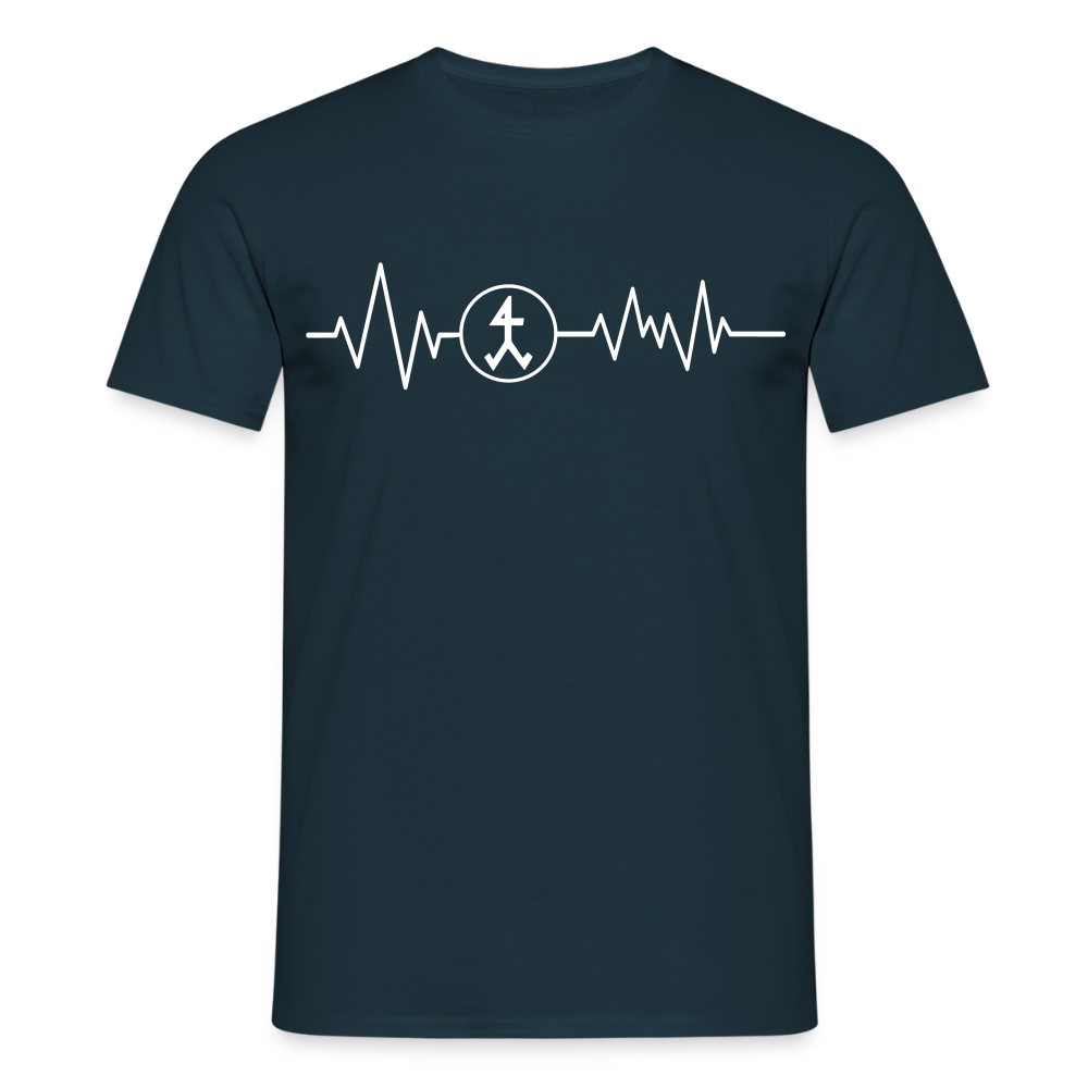 Unisex T-Shirt "Steinmetz" Navy Männer T-Shirt