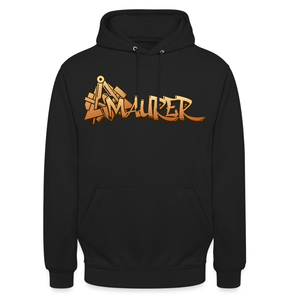Unisex Hoodie "Maurer" Schwarz Unisex Hoodie