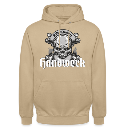 Unisex Hoodie "Skull-Maler/Lackierer" Beige Unisex Hoodie