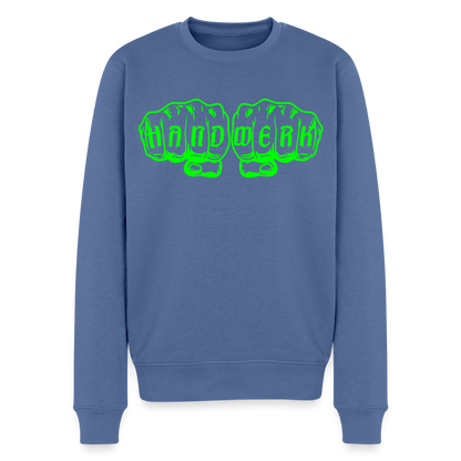 Unisex Premium Pullover "Schweisser" neongrün Taubenblau Männer Premium Pullover