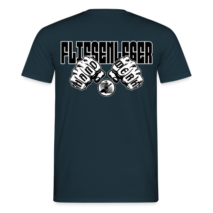 Unisex T-Shirt "Fliesenleger" Navy Männer T-Shirt