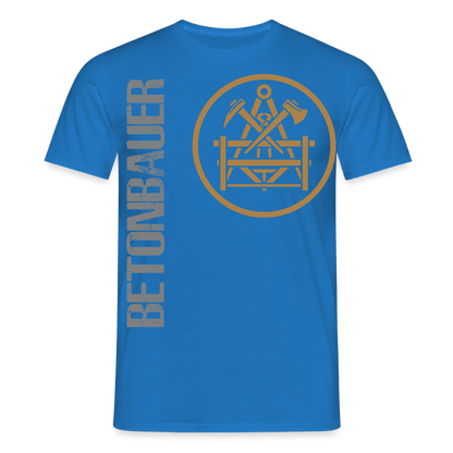 Unisex T-Shirt "Betonbauer" Royalblau Männer T-Shirt