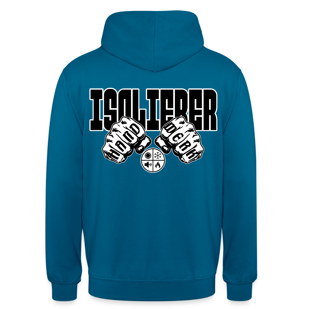 Unisex Hoodie "Isolierer" (beidseitig bedruckt) Tiefseeblau Unisex Hoodie