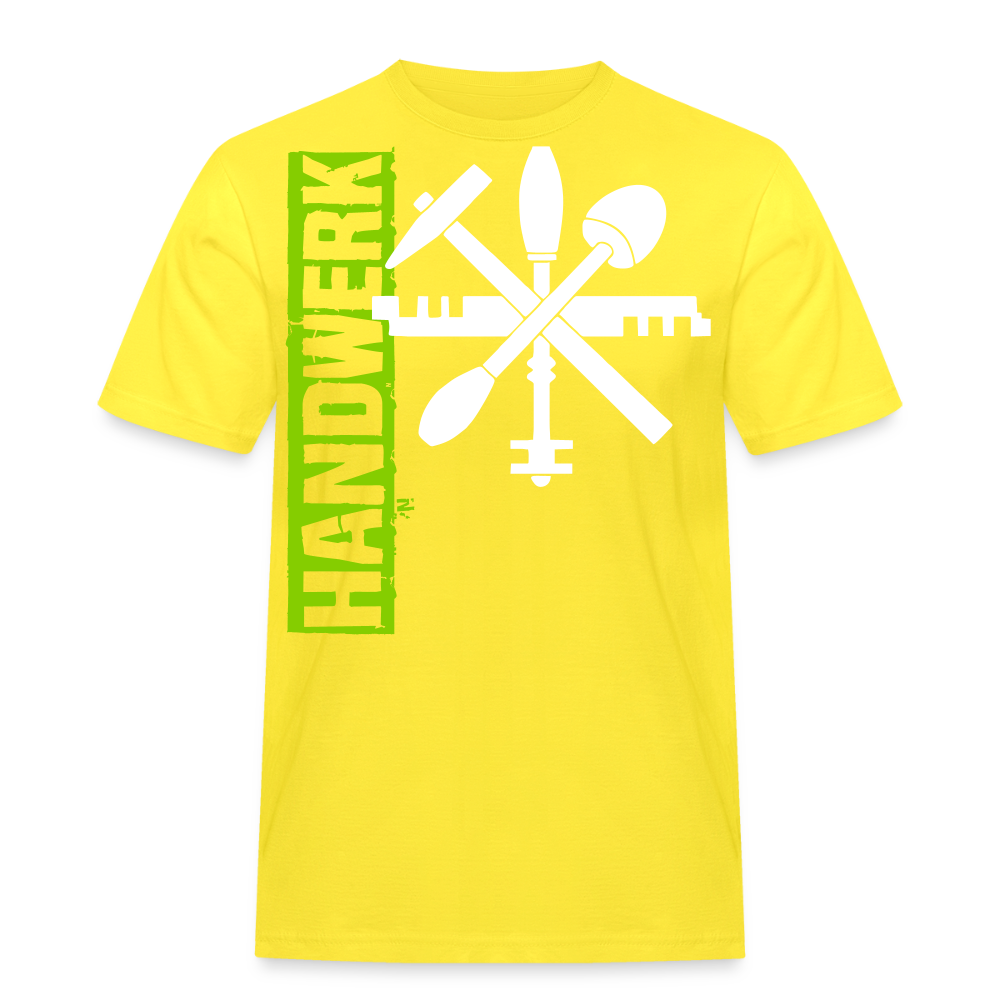Unisex Workwear T-Shirt "Glaser" Gelb Männer Workwear T-Shirt