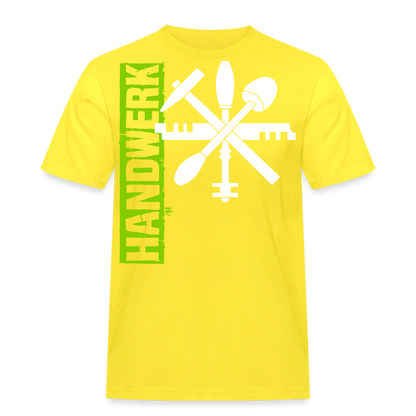 Unisex Workwear T-Shirt "Glaser" Gelb Männer Workwear T-Shirt