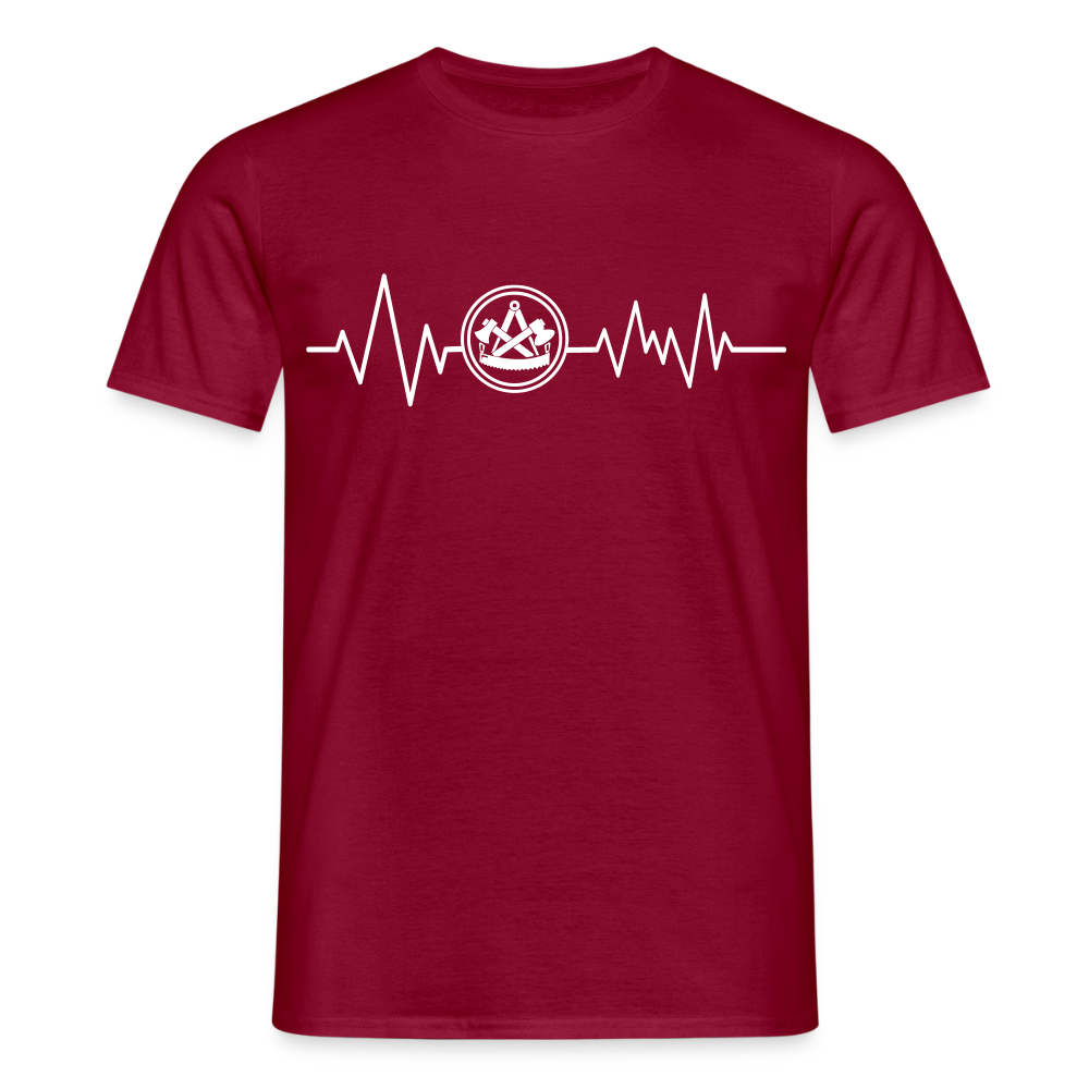 Unisex T-Shirt "Zimmermann" Ziegelrot Männer T-Shirt