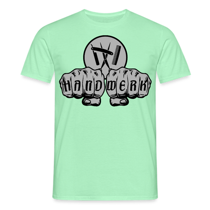 Unisex T-Shirt "Friseur" Mintgrün Männer T-Shirt