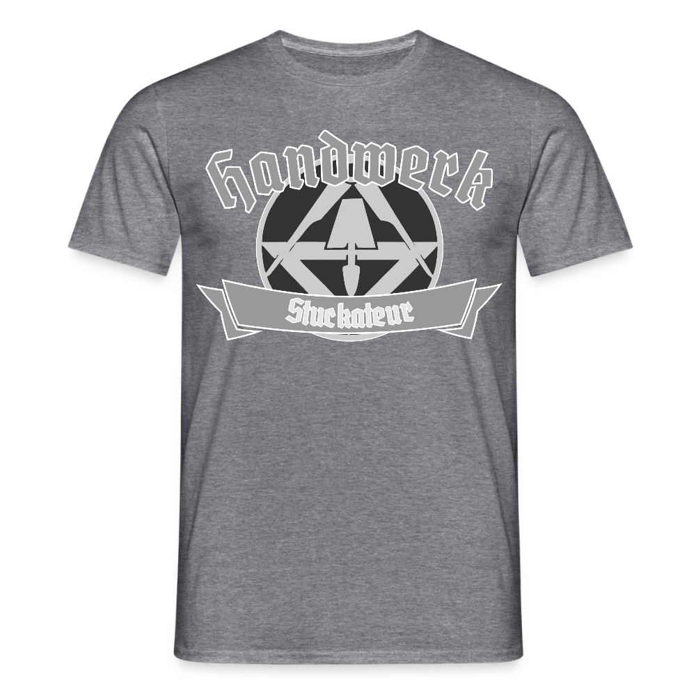 Unisex T-Shirt "Stuckateur" Graphit meliert Männer T-Shirt