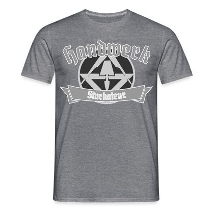 Unisex T-Shirt "Stuckateur" Graphit meliert Männer T-Shirt
