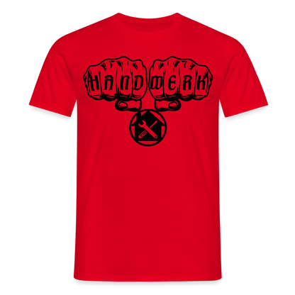 Unisex T-Shirt "Hausmeister" Rot Männer T-Shirt