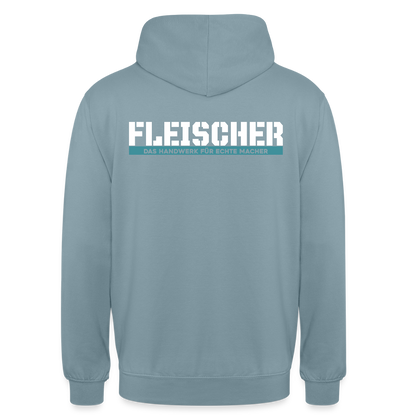 Unisex Hoodie HW-300 | MACHER "Fleischer" Nebelblau Unisex Hoodie {{ color }}