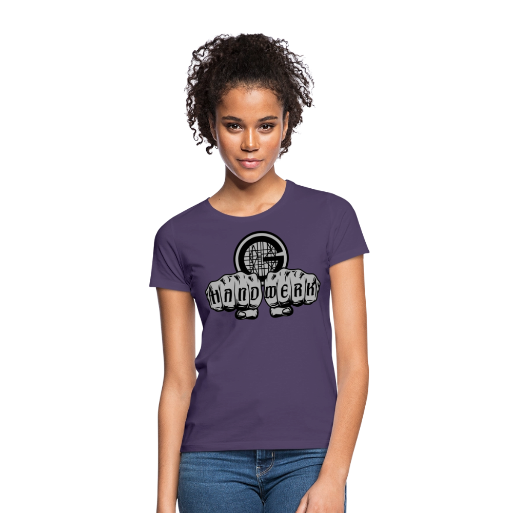 Frauen T-Shirt "Gerüstbauer" - Dunkellila