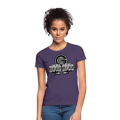 Frauen T-Shirt "Gerüstbauer" - Dunkellila