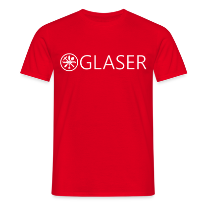 Unisex T-Shirt "Glaser" Rot Männer T-Shirt