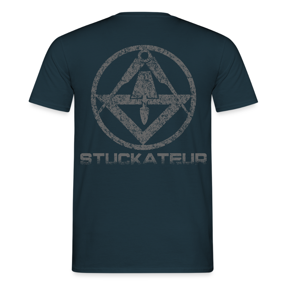 Unisex T-Shirt "Stuckateur" Navy Männer T-Shirt