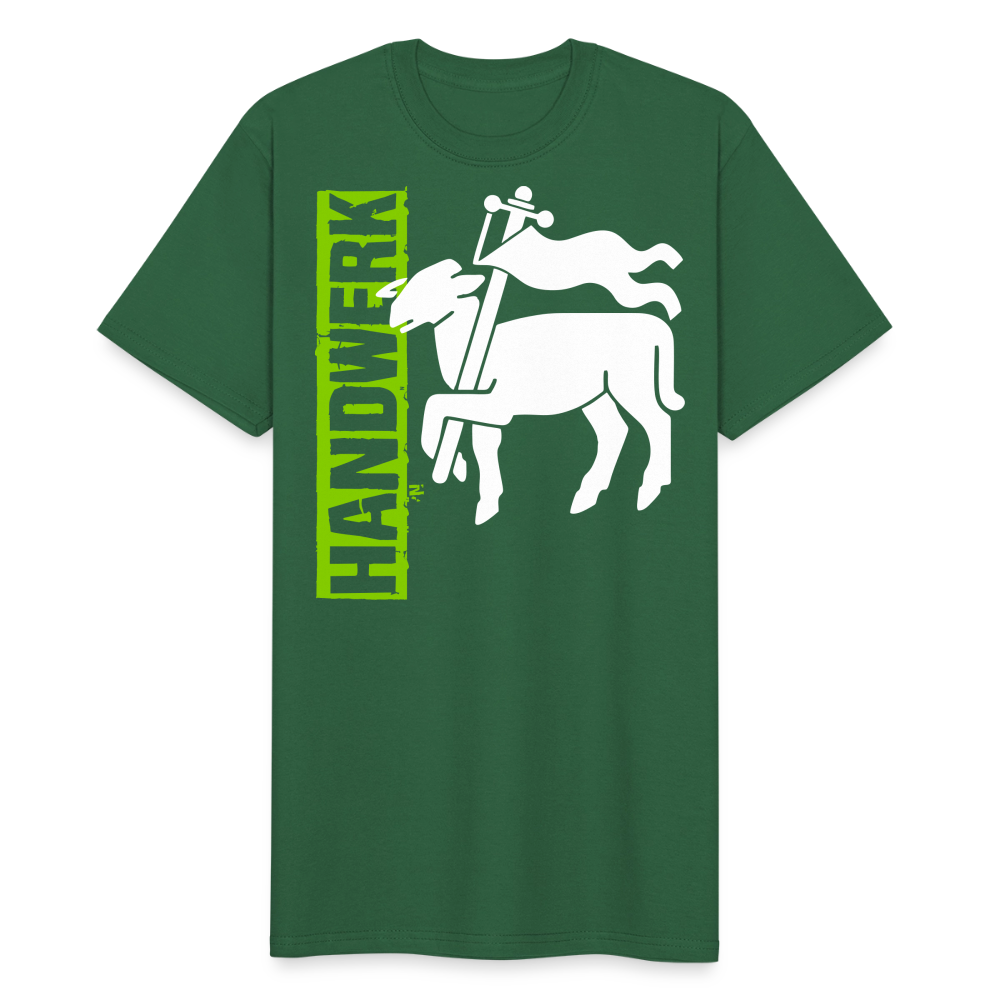 Unisex Workwear T-Shirt "Fleischer" Flaschengrün Männer Workwear T-Shirt