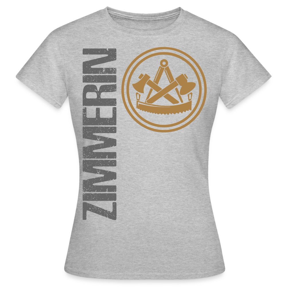 Frauen T-Shirt "Zimmerin" Grau meliert Frauen T-Shirt