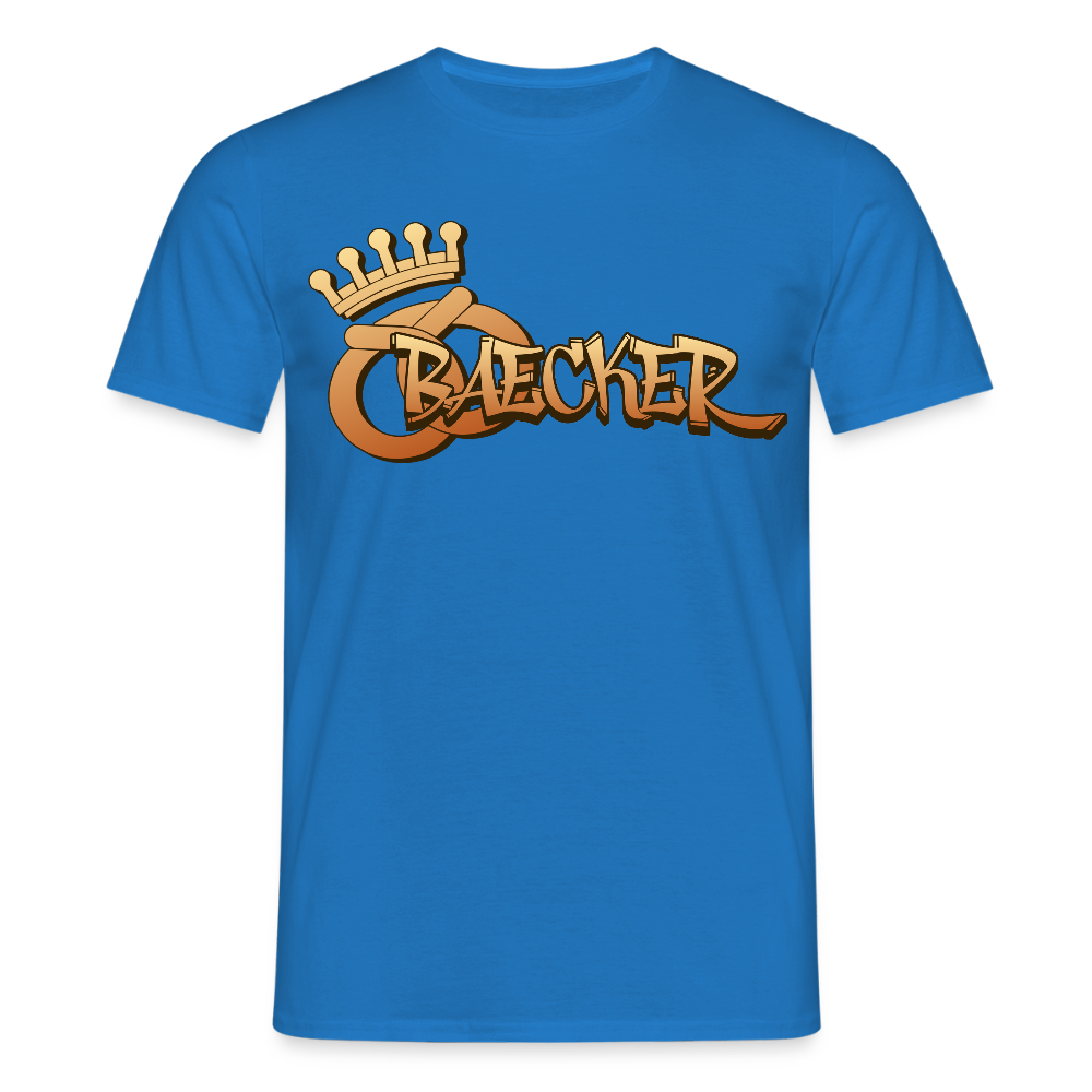 Unisex T-Shirt "Bäcker" Royalblau Männer T-Shirt