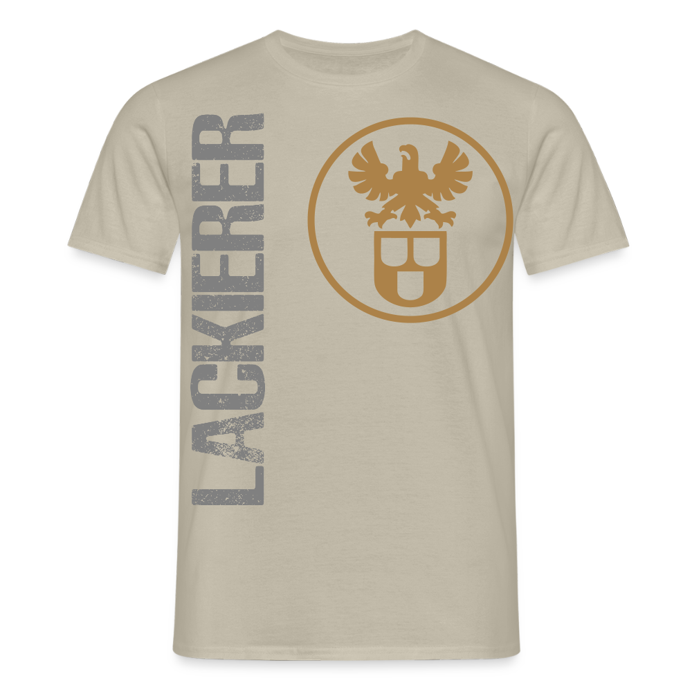 Unisex T-Shirt "Lackierer" Sandbeige Männer T-Shirt